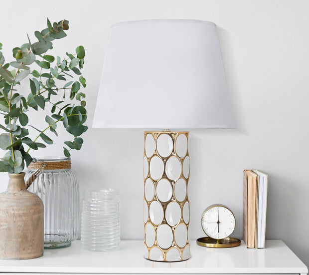 Tischlampe Glam Carv Weiß (4)