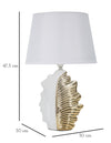 Tischlampe Glam Leaf Weiß (5)