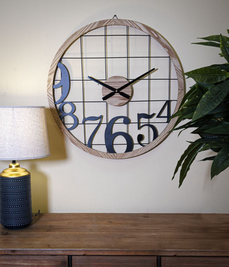 Wanduhre Numbers Schwarz (4)