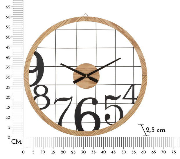 Wanduhre Numbers Schwarz (5)