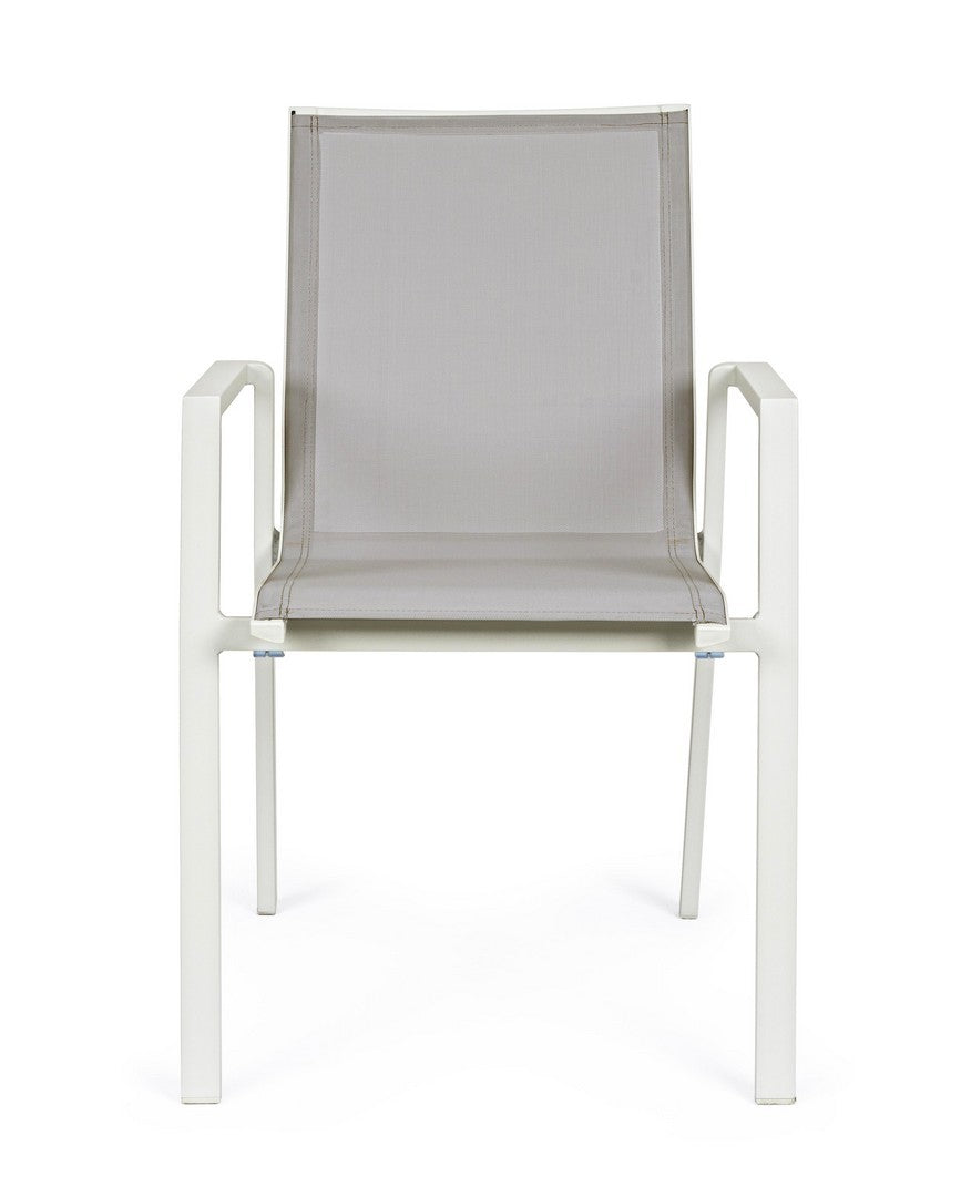 Gartenstuhl Krion W-Arm Grau (2)