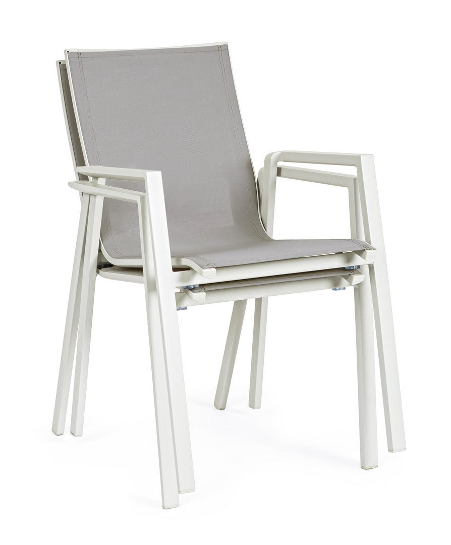 Gartenstuhl Krion W-Arm Grau (7)