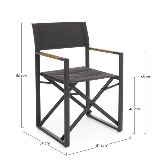 Klapp Gartenstuhl Lagun Anthrazit (1)