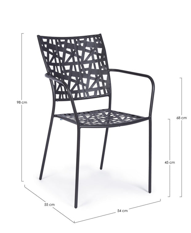 Gartenstuhl Kelsie Anthrazit (2)