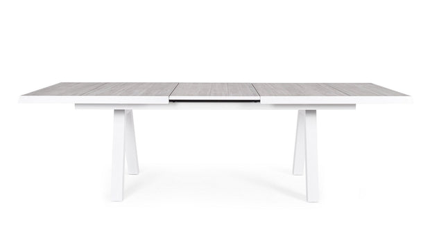 Ausziehbarer Gartentisch Krion Weiß (3)