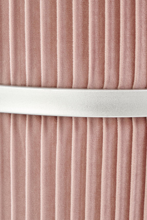 Pouf mit Staurum, aus Samtstoff Cricket Rosa (5)