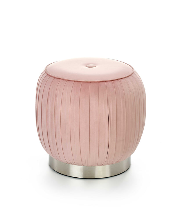 Pouf aus Samtstoff Aladin Rosa