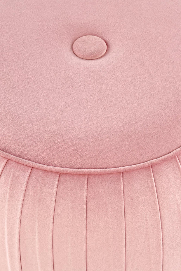 Pouf aus Samtstoff Aladin Rosa (1)
