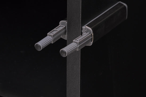 Kleiderschrank mit 2 türen und 2 schubladen Murano Schwarz (5)