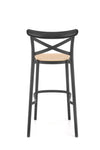 Barstuhl mit plastik H111 Schwarz (1)