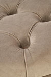 Pouf mit Staurum, aus Samtstoff Nunez Beige (3)