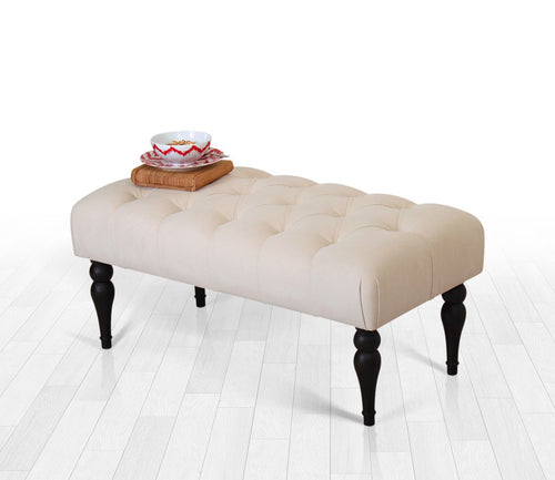 Polsterbank mit Stoff Missus Creme