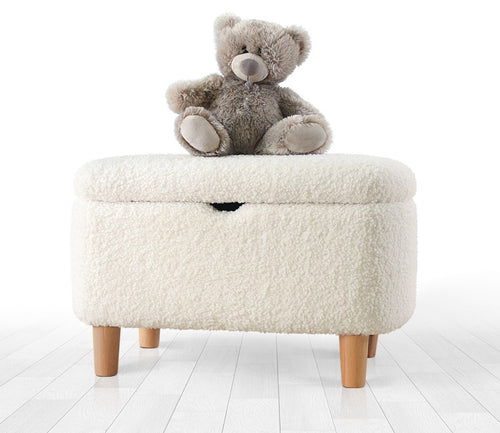 Pouf mit staurum mit Stoff Moouv Weiß