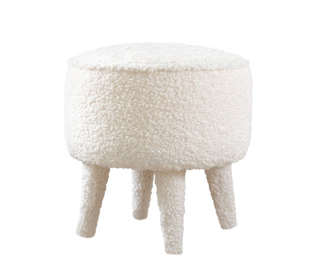 Pouf mit Stoff Moouv Round Weiß (6)