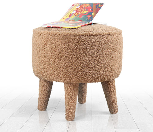 Pouf mit Stoff Moouv Round Braun