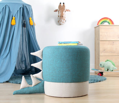 Pouf mit Stoff Moouv Blau (1)