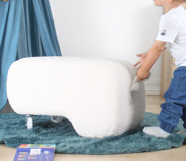 Pouf mit Stoff Moouv Weiß (3)