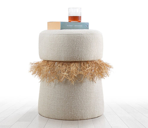 Pouf mit Stoff Moouv Creme