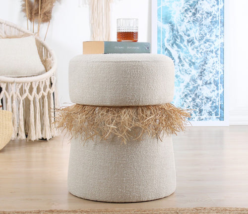 Pouf mit Stoff Moouv Creme (1)