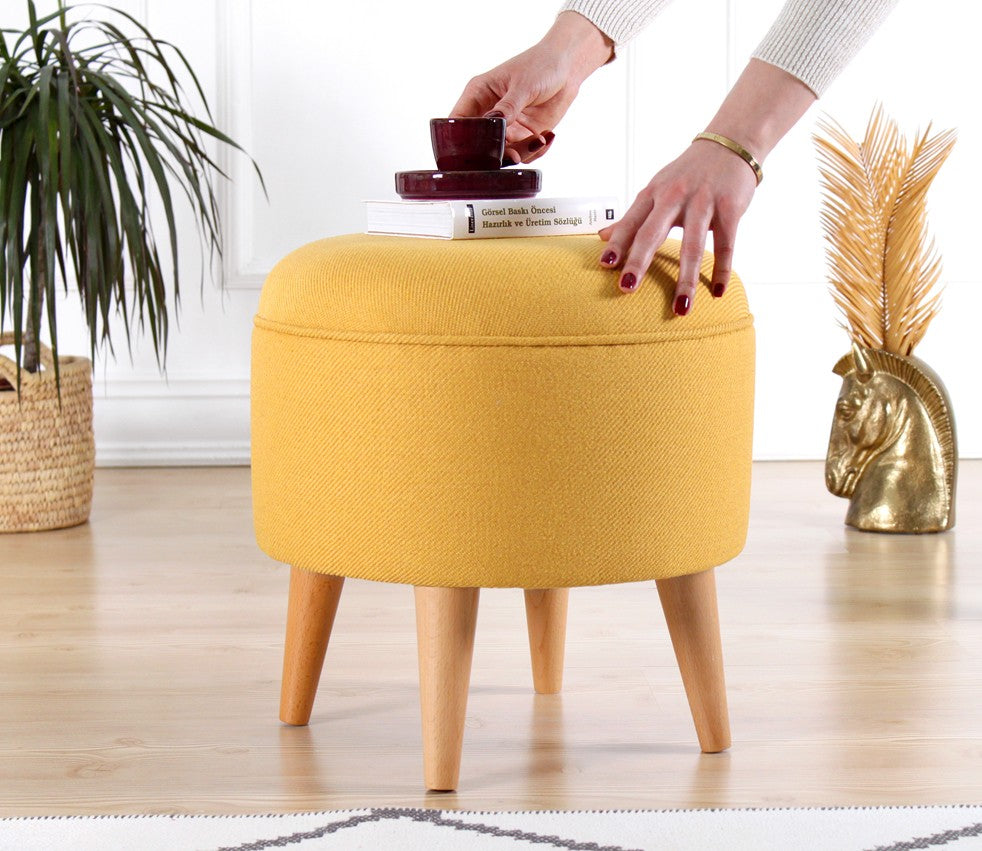 Pouf mit Stoff Moouv Gelb (2)