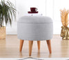 Pouf mit Stoff Moouv Grau (1)