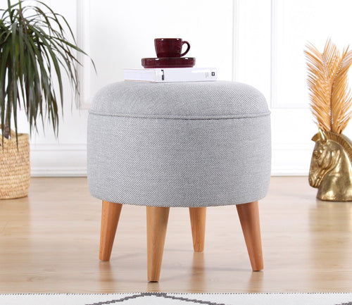 Pouf mit Stoff Moouv Grau (1)