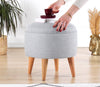 Pouf mit Stoff Moouv Grau (2)