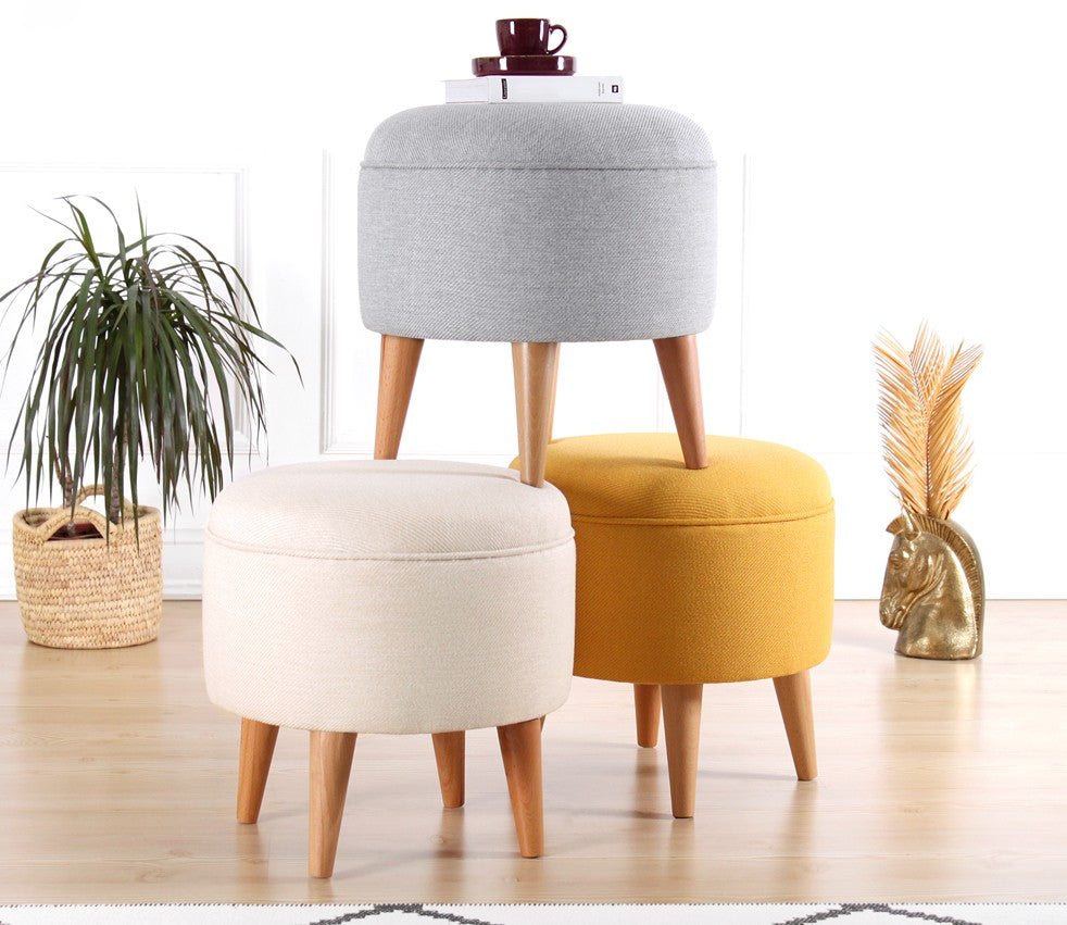 Pouf mit Stoff Moouv Grau (6)