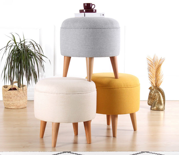 Pouf mit Stoff Moouv Grau (6)