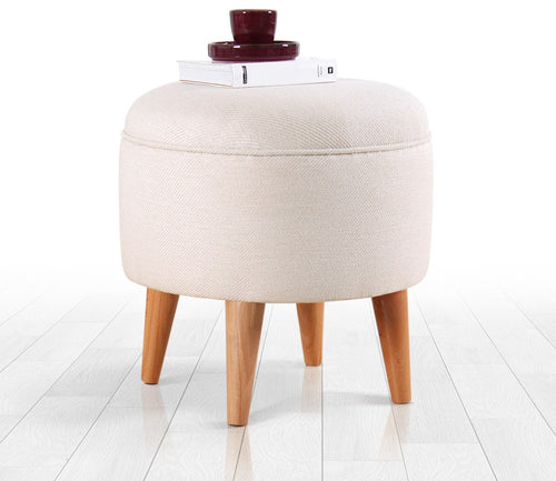 Pouf mit Stoff Moouv Creme