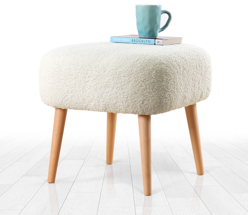 Pouf mit Stoff Moouv Weiß