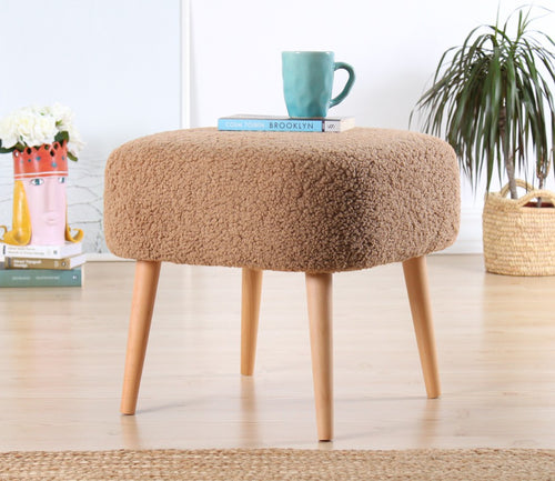 Pouf mit Stoff Moouv Braun (1)