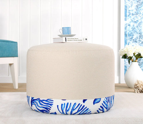 Pouf mit Stoff Lagone Mehrfarben