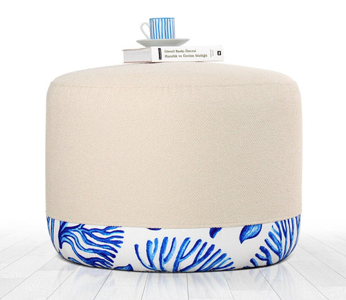 Pouf mit Stoff Lagone Mehrfarben (1)