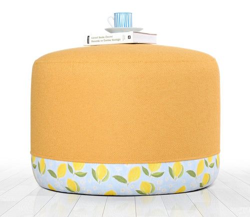 Pouf mit Stoff Lagone Mehrfarben (1)