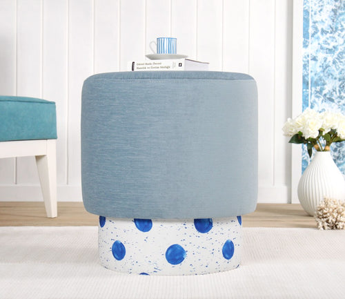 Pouf mit Stoff Colyos Mehrfarben