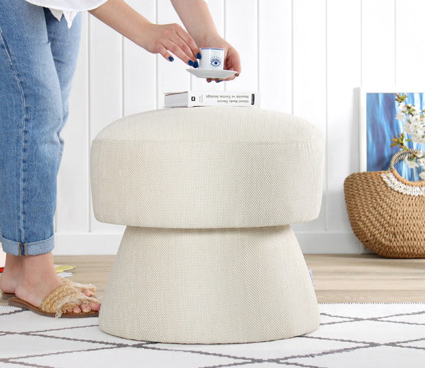 Pouf mit Stoff Endor Creme (2)