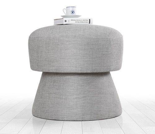 Pouf mit Stoff Endor Grau (1)