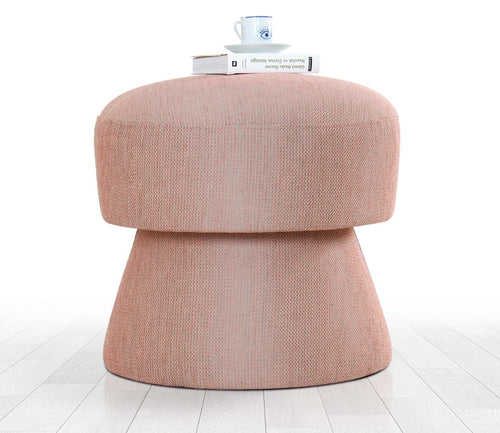 Pouf mit Stoff Endor Rosa (1)
