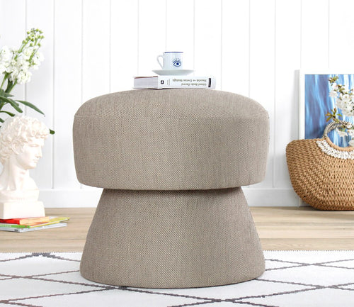 Pouf mit Stoff Endor Braun