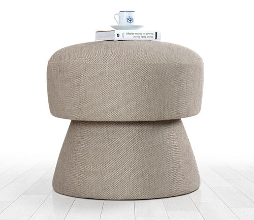 Pouf mit Stoff Endor Braun (1)