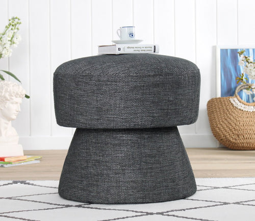Pouf mit Stoff Endor Grau