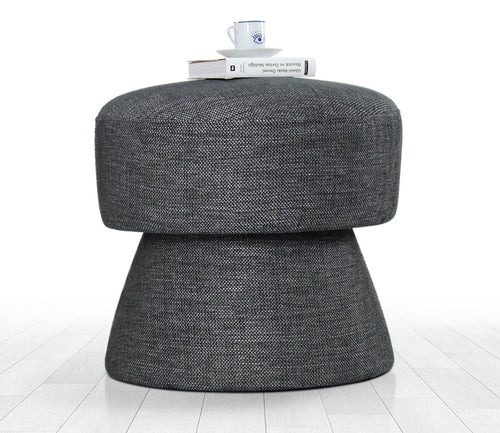 Pouf mit Stoff Endor Grau (1)