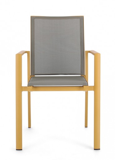 Gartenstuhl Konnor W-Arm Gelb (6)