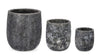 Blumentopf 3er-Set Duyen Anthrazit
