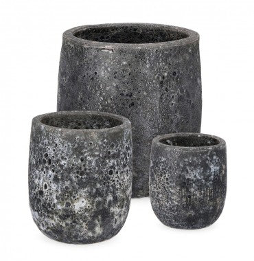 Blumentopf 3er-Set Duyen Anthrazit (5)