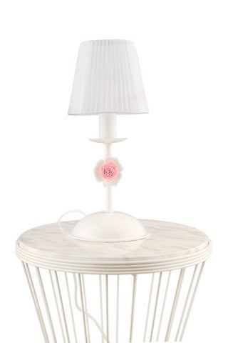 Tischlampe Katre Weiß