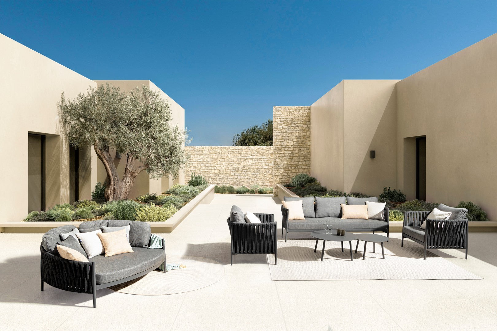 Gartensofa 2-Sziter Jacinta Anthrazit (7)