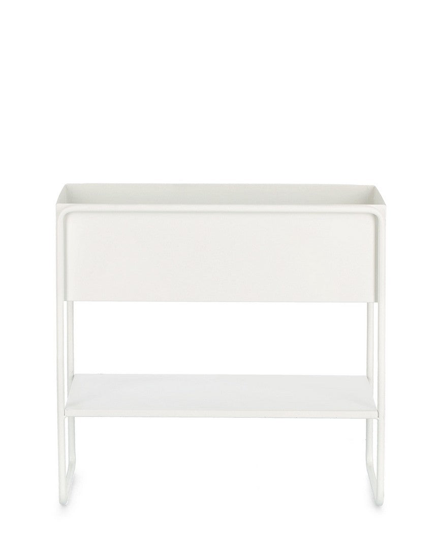 Pflanzständer Madelyn Rectangle Weiß (1)