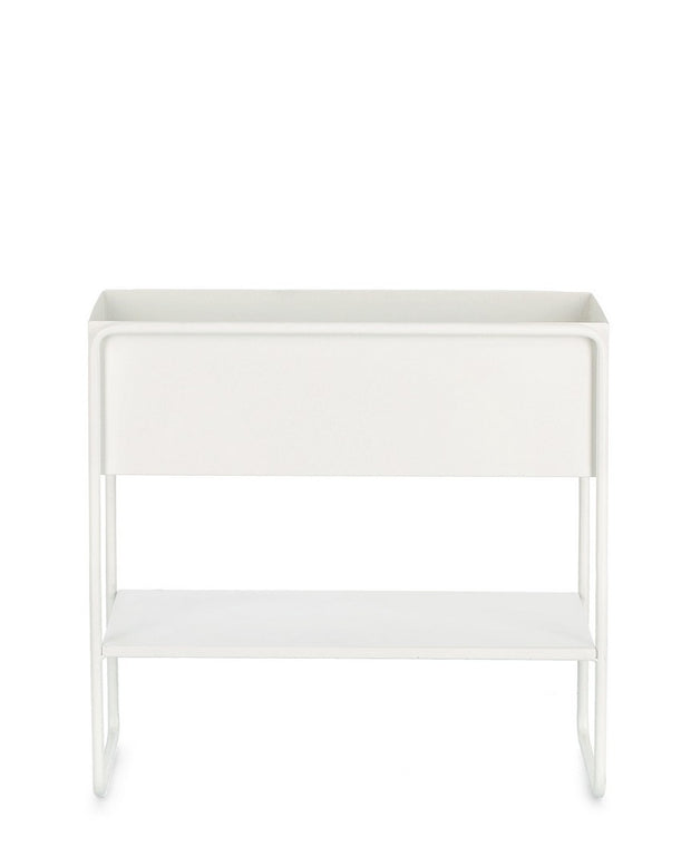 Pflanzständer Madelyn Rectangle Weiß (1)